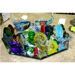 ESTATE ART GLASS ANIMAL COLLECTION