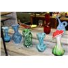 Image 1 : COLLECTION OF 8 VINTAGE ART GLASS PIECES