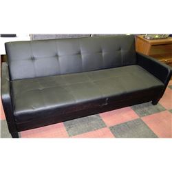 ESTATE BLACK LEATHERETTE CLICK-CLACK
