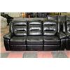 Image 2 : NEW BLAKE BLACK LEATHERETTE SOFA AND LOVESEAT