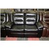Image 3 : NEW BLAKE BLACK LEATHERETTE SOFA AND LOVESEAT