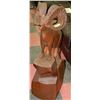 Image 1 : 3-12' H CHAINSAW CARVING OF A BIG HORN SHEEP