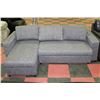 Image 2 : GREY FABRIC PULL OUT SECTIONAL