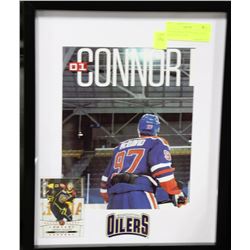 CONNOR MCDAVID FRAMED WITH PRE ROOKIE CARD