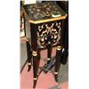 Image 1 : BLACK AND GOLD TONE 2 DRAWER STAND