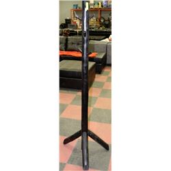 PAINTED LOG COAT RACK