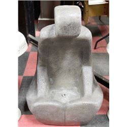 SITTING FIGURINE WATER FOUNTAIN W/LED LIGHTS