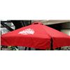 Image 1 : BRAND NEW RED PATIO UMBRELLA  W/LOGO