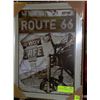 Image 1 : ROUTE 66 FRAMED METAL PICTURE