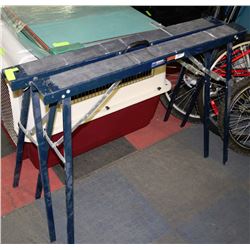 PAIR OF COLLAPSIBLE SAW HORSES