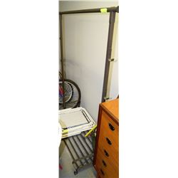 METAL DUAL-POLED COAT & SHOE RACK