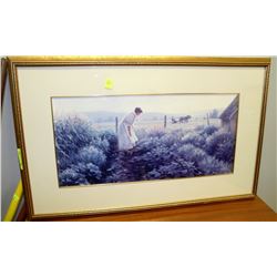 ESTATE GOLDTONE FRAMED PICTURE ON CHOICE