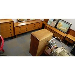 TEAK QUEEN SZ 6 PCS BEDROOM SUITE