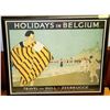 Image 1 : HOLIDAYS IN BELGIUM FRAMED PICTURE