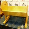 Image 1 : WOODEN ROCKING DOLL CRADLE