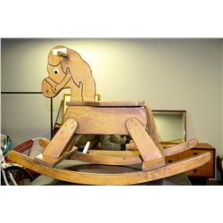 WOODEN ROCKING HORSE