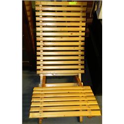 WOODEN FOLDING PATIO CHAIR