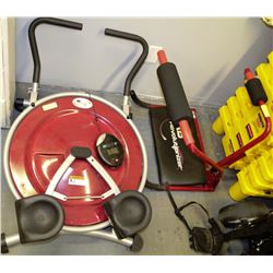 LOT OF 2 AB EXERCISERS INCL. AB ROLLER,AB