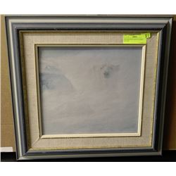 POLAR BEAR IN ARCTIC STORM PICTURE