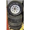 Image 1 : SET OF 4- 16" RIMS WITH USED TIRES