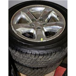 PAIR OF DODGE 20" RIMS WITH COOPER TIRES