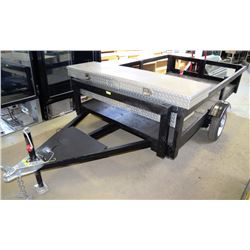 12' UTILITY TRAILER WITH 6'X2' ALUMINUM TRUCK BOX