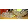 Image 1 : LOT OF 2 PINWHEEL CRYSTAL BUTTER DISH AND CANDY