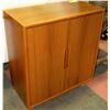 Image 1 : TEAK 2 DOOR END TABLE