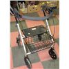 Image 1 : SENIOR'S SEAT WALKER WITH BRAKES AND BASKET