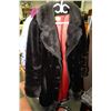 Image 1 : ESTATE BLACK FAUX FUR COAT BORESEAL STERLING