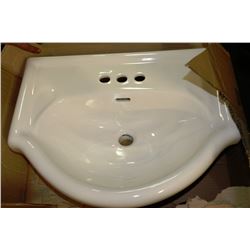 NEW PORCELAIN SINK 24"