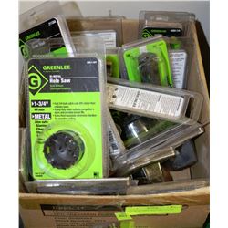 LOT OF 16 GREENLEE HOLESAWS 2-1/2"-7/8"