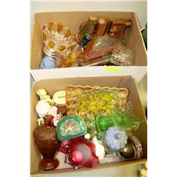 2 FILLED BOXES OF ESTATE COLLECTIBLES