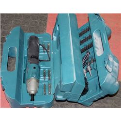 MAKITA BATTERY SCREWDRIVER & ASSORTED BITS