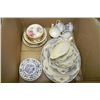 Image 1 : BOX WITH ASSORTED CHINA INCL. CREAMPETAL GRINDLEY