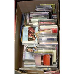BOX WITH APPROX 100 CDS OR MORE