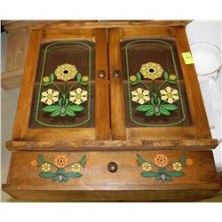 SMALL WOODEN DISPLAY CABINET
