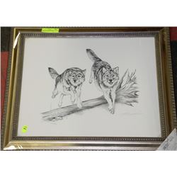 LIMITED EDITION "PAIR OF WOLVES" BY ROBERT POW