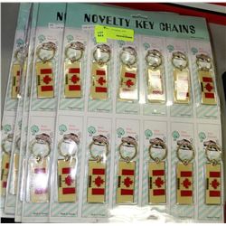 5 PACKS OF NOVELTY CANADA KEYCHAINS