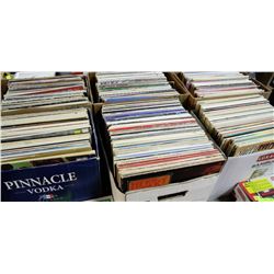 6 BOXES OF ASSORTED RECORDS
