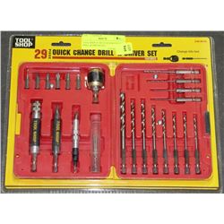 TOOL SHOP 29 PIECE QUICK CHANGE DRILL & DRIVER SET