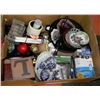 Image 1 : BOX OF MISC. INCLUDES COLLECTIBLES & DECOR