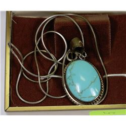 SILVER TURQUOISE NECKLACE
