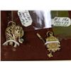 Image 1 : LOT OF 2-18K ELEPHANT AND CUCKOO CLOCK PENDANTS