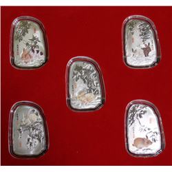 YEAR OF THE RABBIT 5 COIN SET