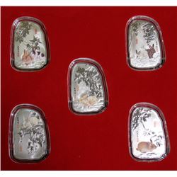 YEAR OF THE RABBIT 5 COIN SET