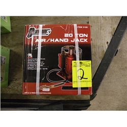 20 ton air/hand bottle jack -New