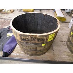Jack Daniels 1/2 barrel planter