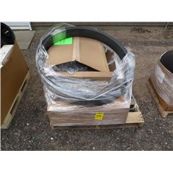 Pallet of parts racks & misc truck parts