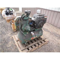 Twin cylinder air compressor w/Kohler gas motor
